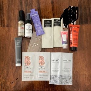 13 Piece Luxury Hair Care Deluxe Sample Bundle Variety Set Shampoo Gel Style NWT